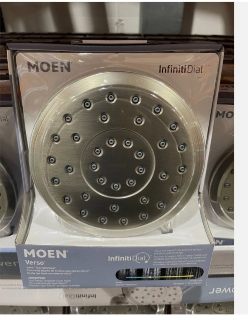 NEW! Moen Verso 7" Rainshower Spray Head with Infiniti Dial - Picture 5 of 5